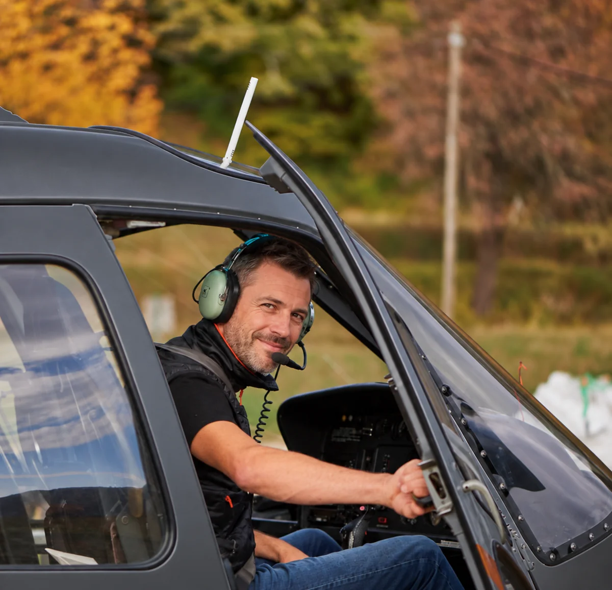 Pilote professionnel lors d’une opération d’héliportage