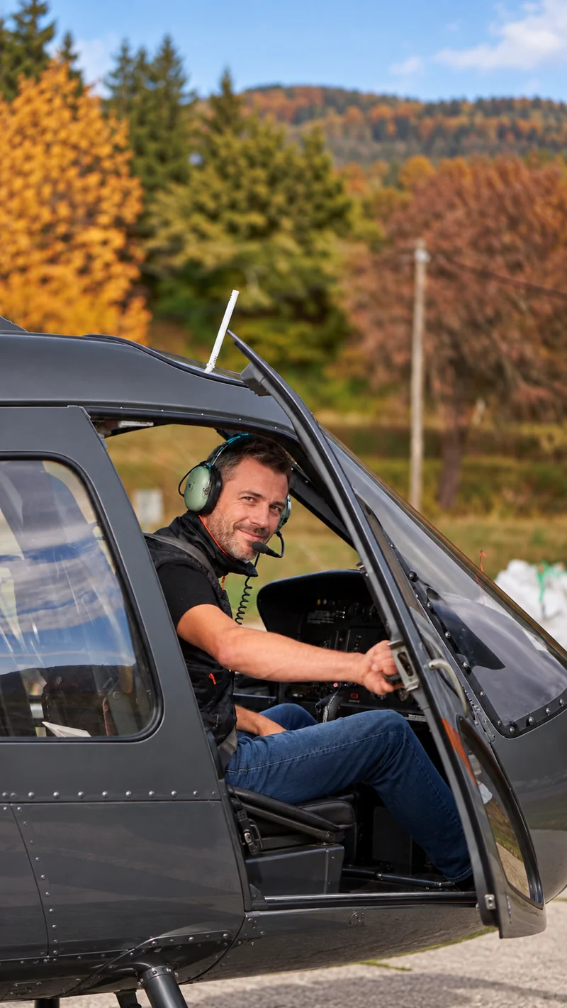 Pilote professionnel lors d’une opération d’héliportage